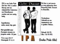 Brouwerij in Speciaalbier Gebroeders Ducaat, IPA