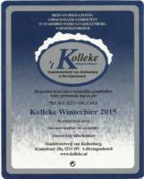 Stadsbrouwerij van Kollenburg, Kolleke Winterbier 2015