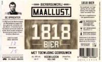 Bierbrouwerij Maallust, 1818