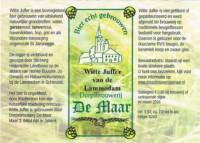 Dorpsbrouwerij De Maar, Witte Juffer van de Lammedam