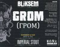 Brouwerij Bliksem, Grom Imperial Stout Bourbon & Oak