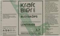 KraftBier, Blotskòps Lentebier