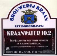 Brouwerij Kraan (Bodegraven), Kraanwater 10.2