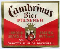 Cambrinus Brouwerij (Etten), Bier Pilsener