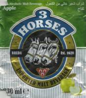 United Dutch Breweries, 3 Horses Malt Beverage Apple