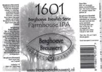 Berghoeve Brouwerij, 1601 Farmhouse IPA