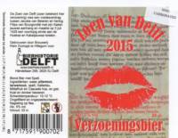 Bierhistorie Delft, Zoen van Delft 2015