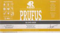 Brouwerij Rufus, Prufus Blond Bier