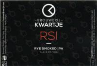 Brouwerij Kwartje, RSI Rye Smoked IPA
