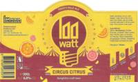 100 Watt Brewery, Circus Citrus Fruity Pale Ale 