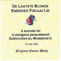Bierbrouwerij Mommeriete, De Laatste Blonde Energiek Fiscaaltje