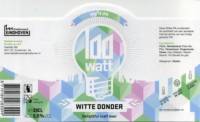 100 Watt Brewery, Witte Donder White IPA