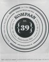 Kompaan Dutch Craft Beer Company, Kompaan nr 39