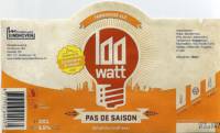 100 Watt Brewery, Pas de Saison Farmhouse Ale