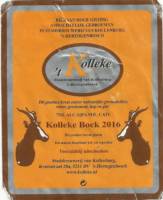 Stadsbrouwerij van Kollenburg, Kolleke Bock 2016