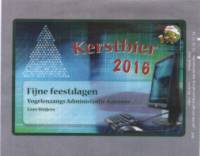 Brouwerij Klein Duimpje, Kerstbier 2016 Fijne Feestdagen