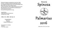 Brouwerij Spinoza, Palmarius 2016