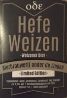 Brouwerij Onder De Linden, Hefe Weizen Weizener Bier Limited Edition