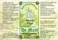 Dorpsbrouwerij De Maar, Jabeeks Tripel