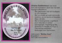 Microbrouwerij Bulkse Hoek, Drielse Dubbelstout Expreszo