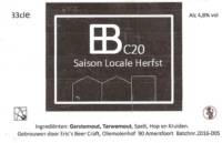 Eric's Beer Craft (EBC), EBc20 Saison Locale Herfst