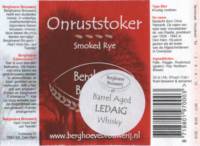 Berghoeve Brouwerij, Onruststoker Smoked Rye Barrel Aged Ledaig Whisky