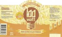 100 Watt Brewery, Geen Daden Maar Streken Wasven Haverbier