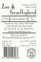 Brouwerij De Molen, Zon & Gezelligeid