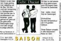 Brouwerij in Speciaalbier Gebroeders Ducaat, Saison