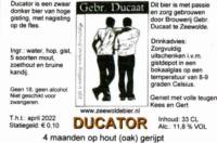 Brouwerij in Speciaalbier Gebroeders Ducaat, Ducator