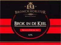 Bronckhorster Brewing Company , Brok In De Keel Belgian Strong Ale