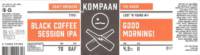 Kompaan Dutch Craft Beer Company, Good Morning! Black Coffee Session IPA