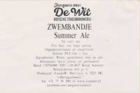 Stadsbrouwerij Jongens van De Wit, Zwembandje Summer Ale