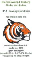 Brouwerij Onder De Linden, IPA Bovengistend Bier Red Indian Pale Ale
