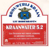 Brouwerij Kraan (Bodegraven), kraanwater 5.2