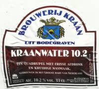 Brouwerij Kraan (Bodegraven), Kraanwater 10.2