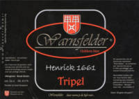 Warnsfelder, Henrick 1661 Tripel