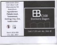 Eric's Beer Craft (EBC), EBC100 Donkere Dagen