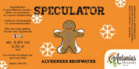 Brouwerij Antonius, Speculator Alvernees Bronwater Brouwerij Antonius, Speculator Alvernees Bronwater