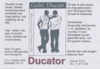 Brouwerij in Speciaalbier Gebroeders Ducaat, Ducator