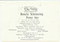 Stadsbrouwerij Jongens van De Wit, Bossche Schemering Porter Bier