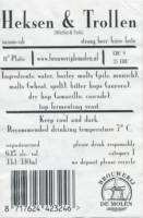 Brouwerij De Molen, Heksen & Trollen (Witches & Trolls) Saison-ish