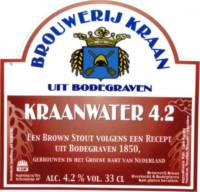 Brouwerij Kraan (Bodegraven), Kraanwater 4.2