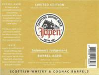 Jopen B.V., Solomon's Judgement Barrel Aged Imperial Stout