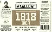 Bierbrouwerij Maallust, 1818