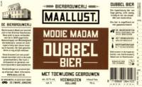 Bierbrouwerij Maallust, Mooie Madam Dubbel