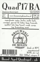 Brouwerij De Molen, Quad '17 BA Barrel Aged Quadrupel-ish