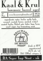 Brouwerij De Molen, Kaal & Krul BA Super Imp Stout-ish