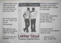 Brouwerij in Speciaalbier Gebroeders Ducaat, Lekker Stout