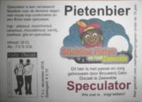 Brouwerij in Speciaalbier Gebroeders Ducaat, Pietenbier Speculator